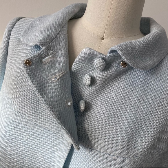 Vintage Linen Dress Coat - Picture 4 of 8